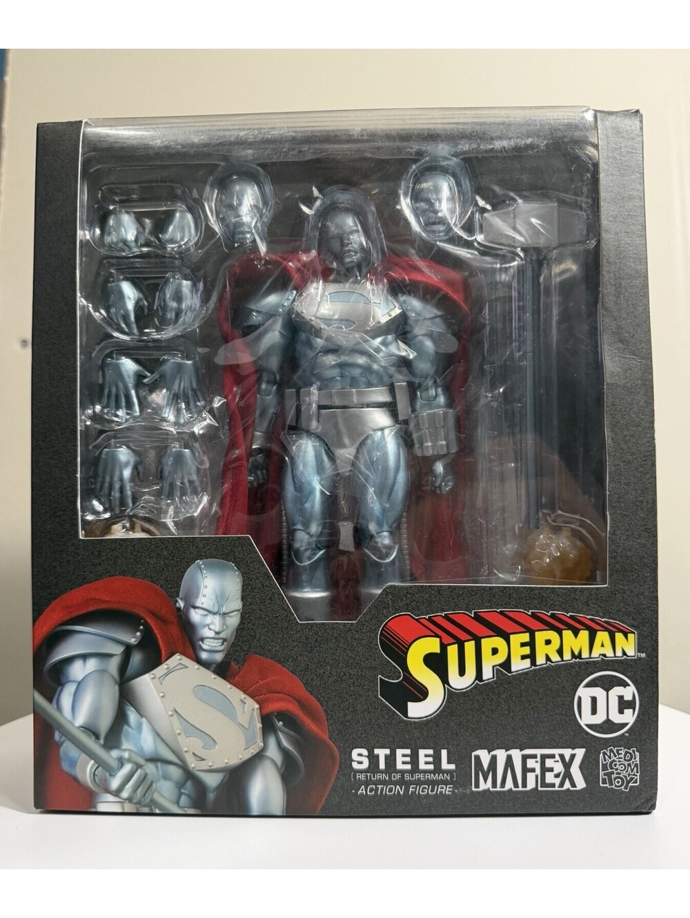 Mafex Steel No. 181 The Return of Superman Action Figure Medicom Damaged Box!